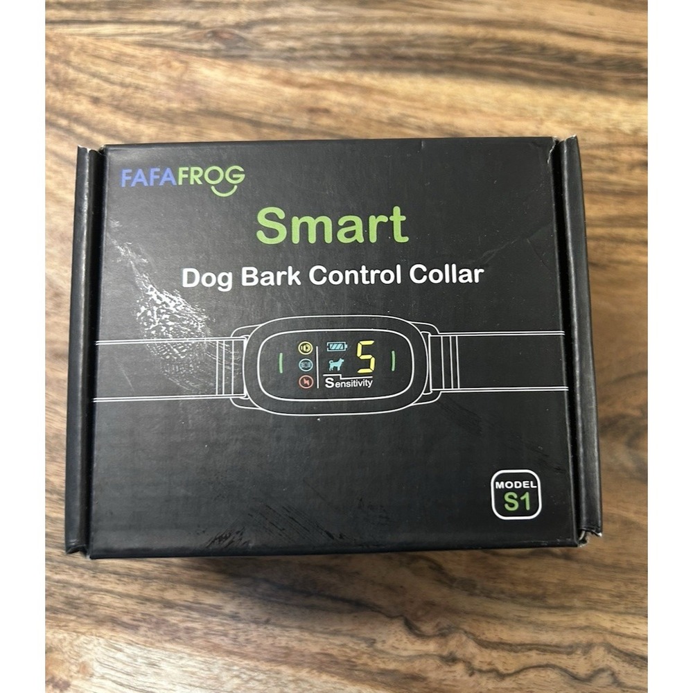 Dog Anti Barking Training Collar Smart Rechargeable Adjustable Sensitivity Black